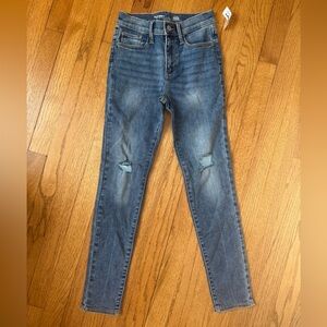 Old Navy Blue Distressed High-Rise Rockstar Jeggings